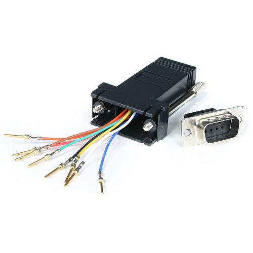 Startech .com .com DB9 to RJ45 Modular AdapterM/FSerial adapterDB-9 (M)RJ-45 (F)1 x DB-9 Male1 x RJ-45 FemaleGray GC98MF