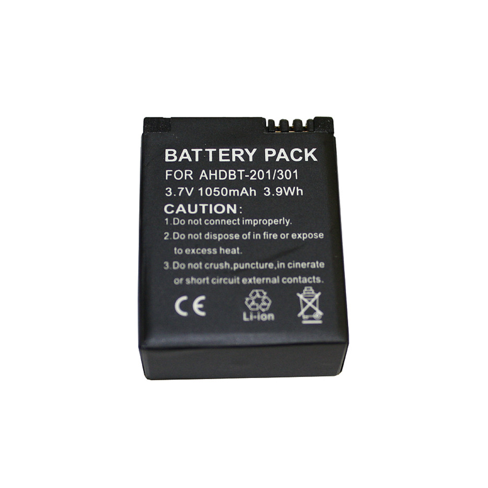 Battery Technology BTI  PackFor Camera Rechargeable1050 mAh3.7 V DC GPRO-AHDBT-201-301