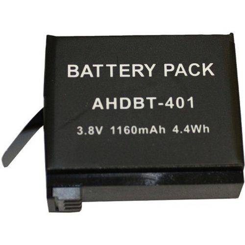 Battery Technology BTI  PackFor Camera Rechargeable1160 mAh3.8 V DC GPRO-AHDBT-401