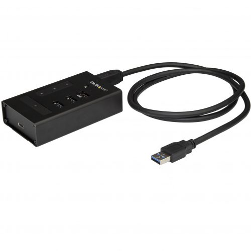 Startech .com 4 Port USB 3.0 Hub1x USB-C & 3x USB-AMountable Metal USB Type-A Hub5Gbps USB 3.1/3.2 Gen 1Self PoweredBC 1.24… HB30A3A1CST