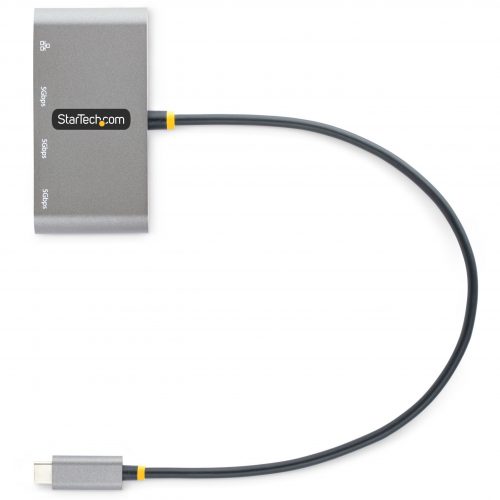 Startech .com 3-Port USB-C Hub with Ethernet, 3x USB-A, Gigabit Ethernet, USB 3.0 5Gbps, Bus-Powered, Portable Laptop USB Type-C Hub w/ GbE… HB30C3A1GEA2