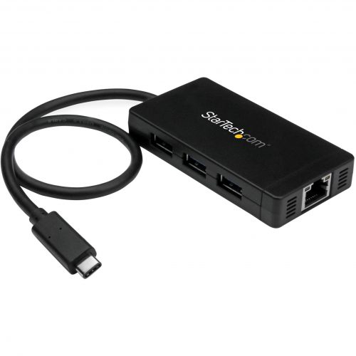 Startech .com USB-C to Ethernet AdapterGigabit3 Port USB C to USB Hub and Power AdapterThunderbolt 3 CompatibleTurn a laptop’s USB… HB30C3A1GE