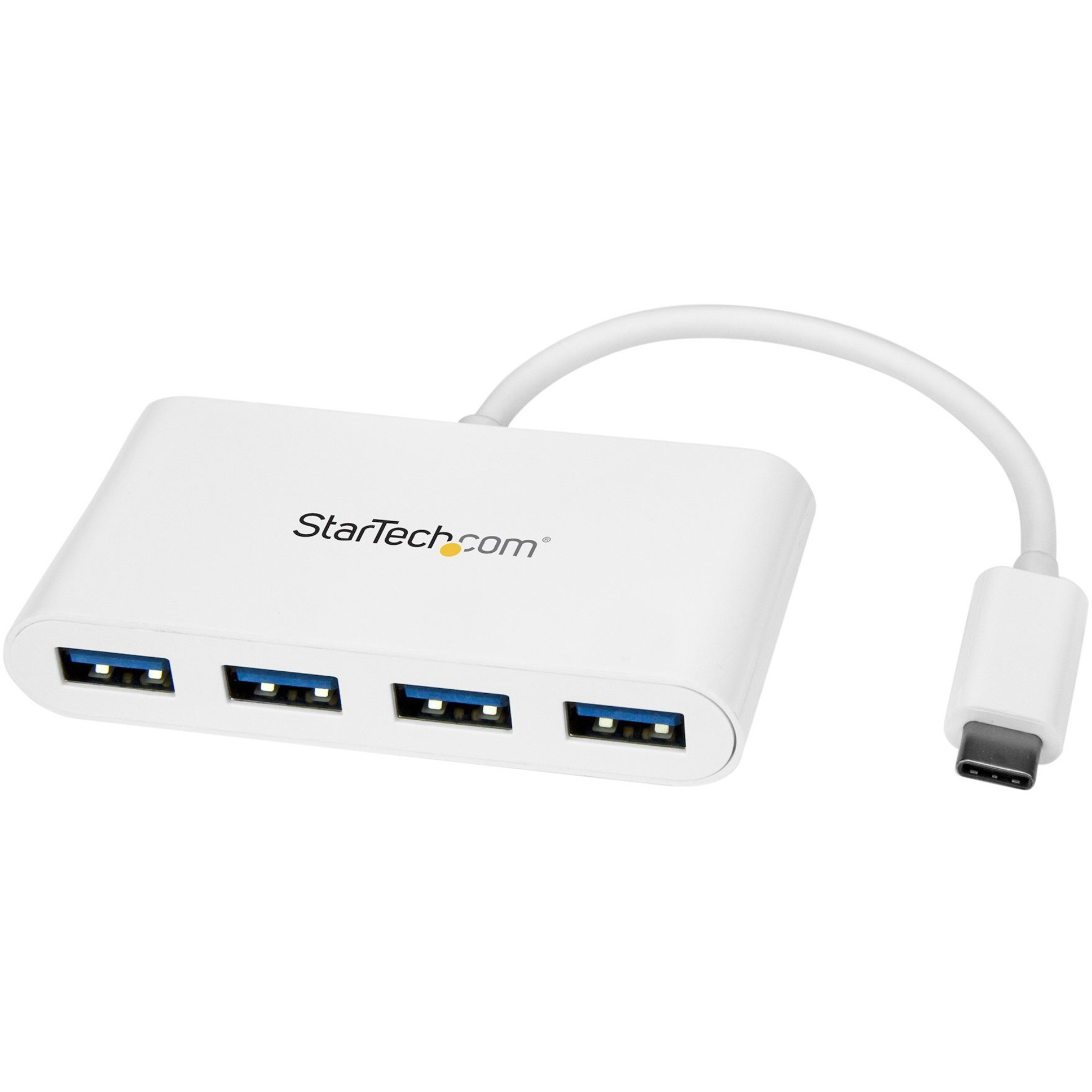 StarTech.com 4 Port USB 2.0 Hub w/Cable - Multi Port Mini Hub - Bus Powered