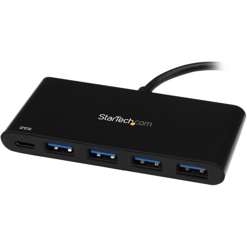 Startech .com 4 Port USB C Hub with 4x USB Type-A (USB 3.0 SuperSpeed 5Gbps)60W Power Delivery PassthroughPortable C to A Adapter Hub -… HB30C4AFPD