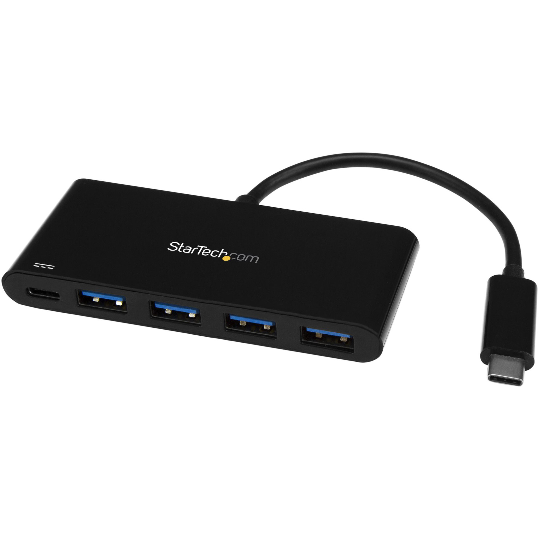 Startech .com 4 Port USB C Hub with 4x USB Type-A (USB 3.0 SuperSpeed 5Gbps)60W Power Delivery PassthroughPortable C to A Adapter Hub -… HB30C4AFPD