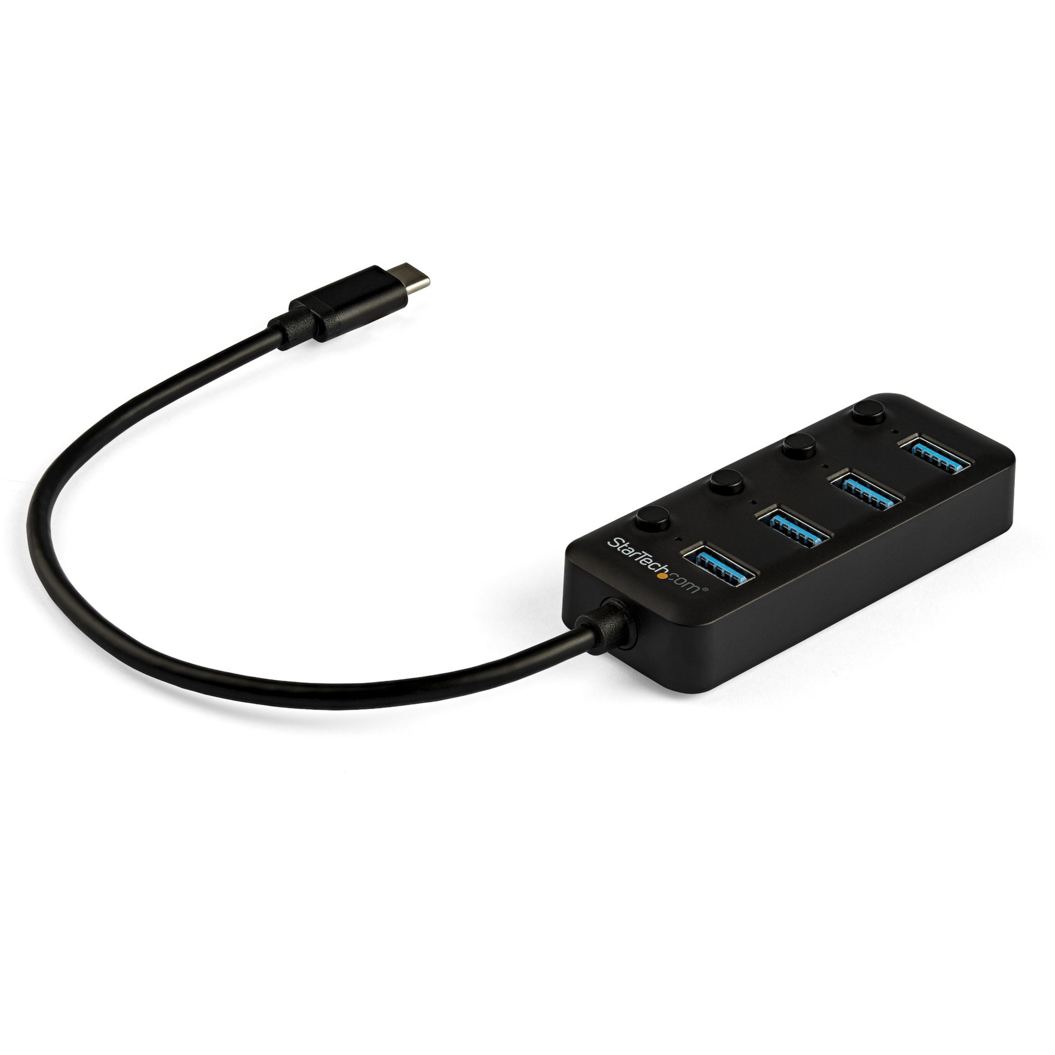 Startech .com 4 Port USB C Hub4x USB 3.0 Type-A with Individual On/Off Port SwitchesSuperSpeed 5Gbps USB 3.1/3.2 Gen 1Bus PoweredBu… HB30C4AIB
