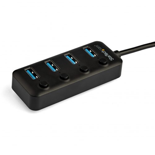 Startech .com 4 Port USB C Hub4x USB 3.0 Type-A with Individual On/Off Port SwitchesSuperSpeed 5Gbps USB 3.1/3.2 Gen 1Bus PoweredBu… HB30C4AIB