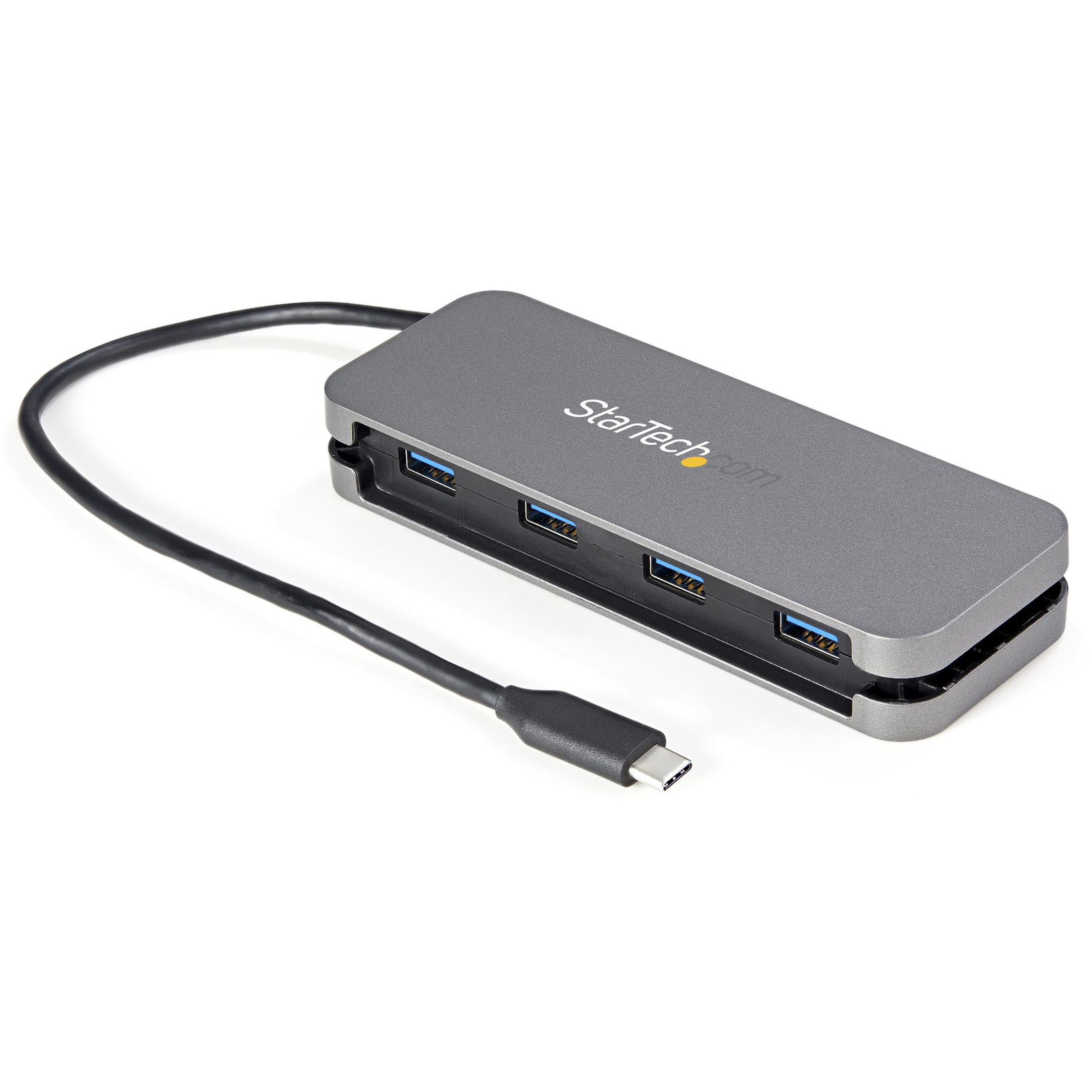Startech .com 4 Port USB C Hub4x USB-A5Gbps USB 3.0 Type-C Hub (USB 3.2/3.1 Gen 1)Bus Powered11″ Long Cable w/ Cable ManagementB… HB30CM4AB