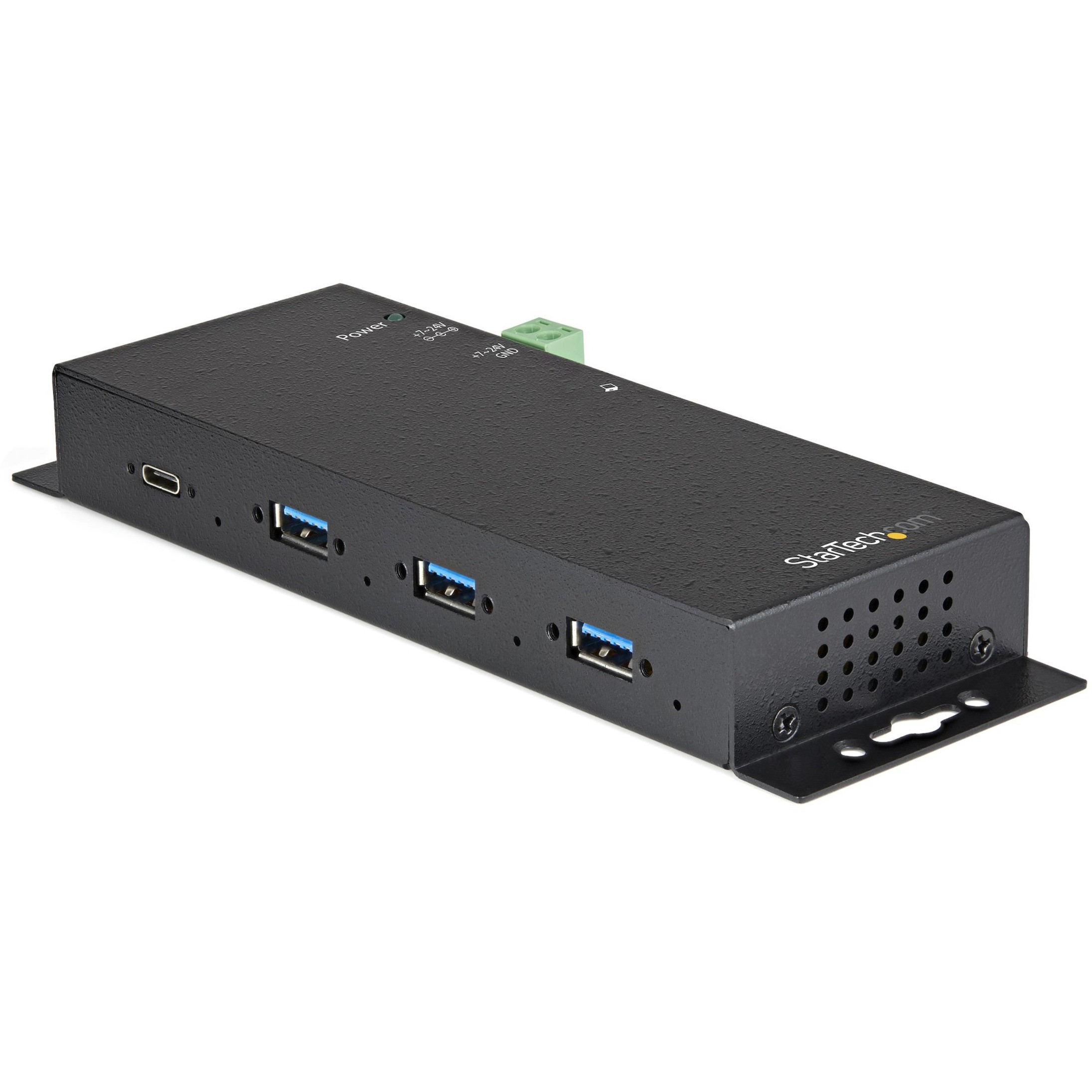 Startech .com 4 Port USB C Hub 10GbpsMetal Industrial USB 3.2/3.1 Gen 2  Type-C Hub3A/1CUSB-C or USB-A HostMountableESD/Surge - HB31C3A1CME -  Corporate Armor