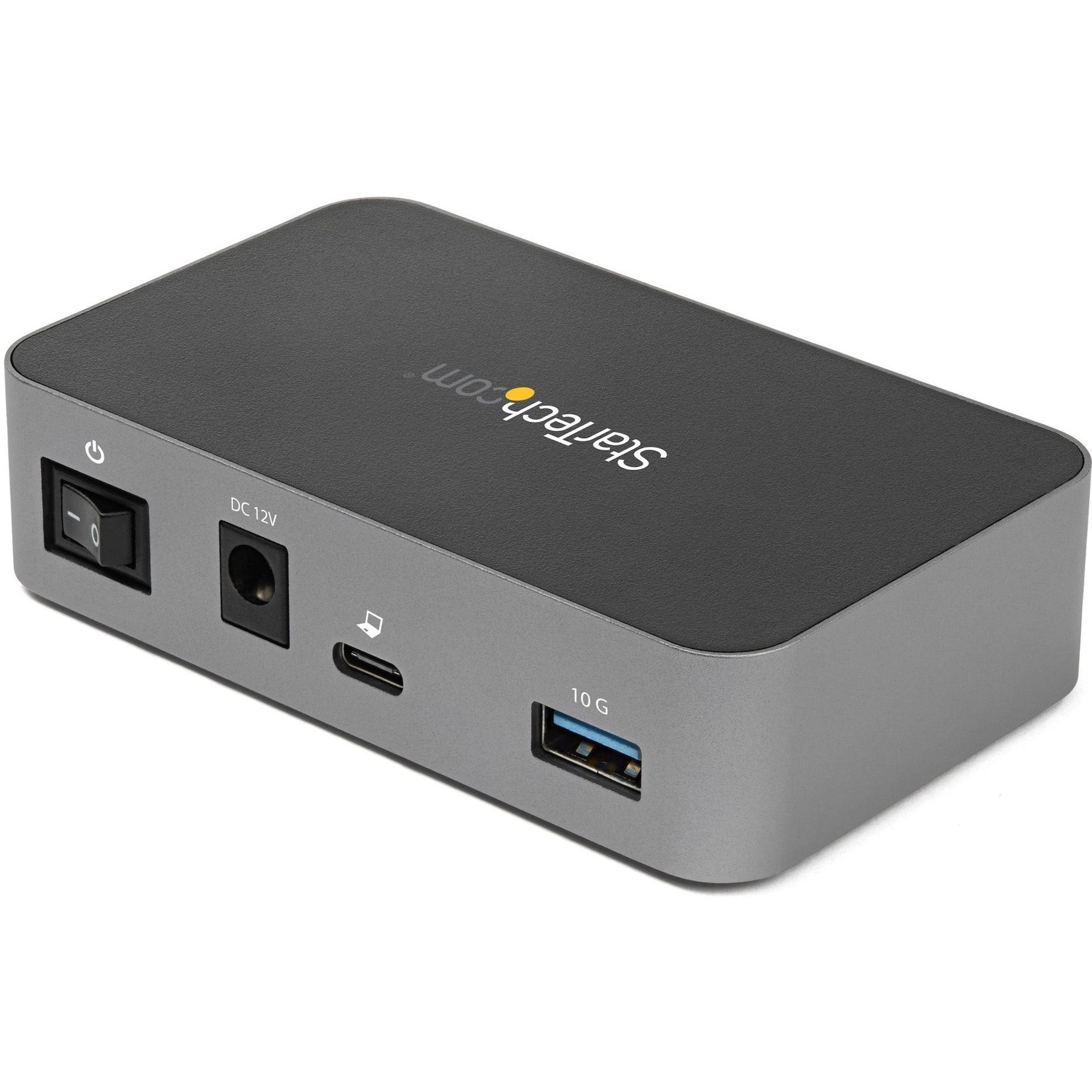 Startech .com 4 Port USB C with Power Adapter, USB 3.1/3.2 Gen 2 (10Gbps), 4x USB Type A, Self Powered, Fast Charge Port, Mountable4-Port... HB31C4AS - Corporate Armor