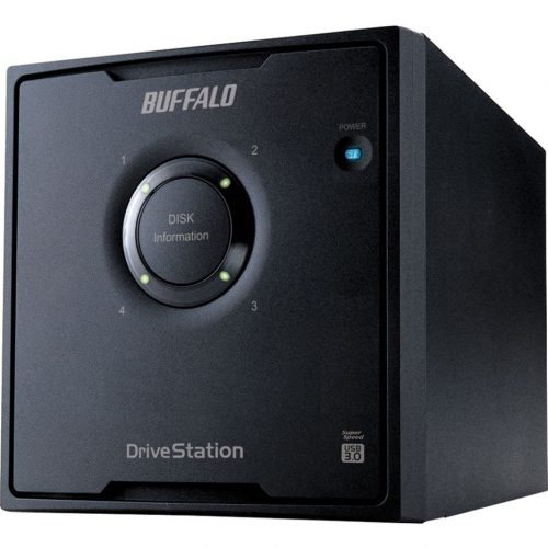 Buffalo Technology DriveStation Quad USB 3.0 4-Drive 16 TB Desktop DAS (HD-QH16TU3R5)USB 3.0SATARAID JBOD/0/1/5/104 x 4 TB Drives Installe… HD-QH16TU3R5