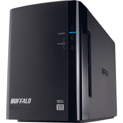 Buffalo Technology DriveStation Duo USB 3.0 2-Drive 8 TB Desktop DAS (HD-WH8TU3R1)SATARAID JBOD/0/12 x 4 TB Drives InstalledBackup Software… HD-WH8TU3R1