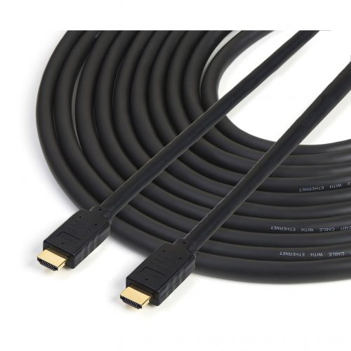 Startech .com 50ft (15m) HDMI 2.0 Cable4K 60Hz UHD Active High Speed HDMI CableCL2 Rated for In Wall InstallDurableHDR, 18Gbps50… HD2MM15MA