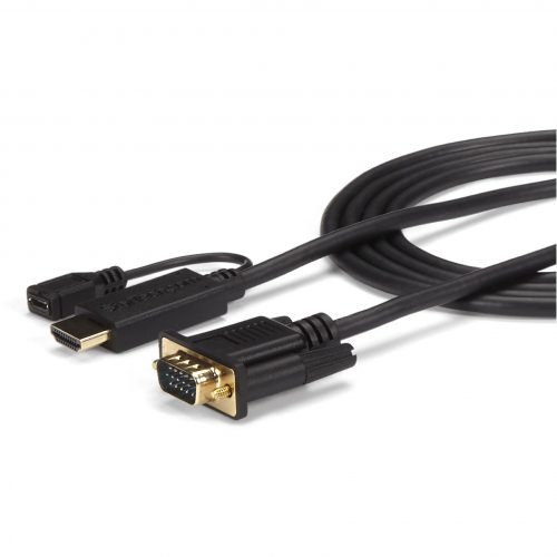 Startech .com HDMI to VGA Cable6 ft / 2m1080p1920 x 1200Active HDMI CableMonitor CableComputer CableEliminate adapters, by… HD2VGAMM6