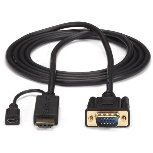 Startech .com HDMI to VGA Cable6 ft / 2m1080p1920 x 1200Active HDMI CableMonitor CableComputer CableEliminate adapters, by… HD2VGAMM6