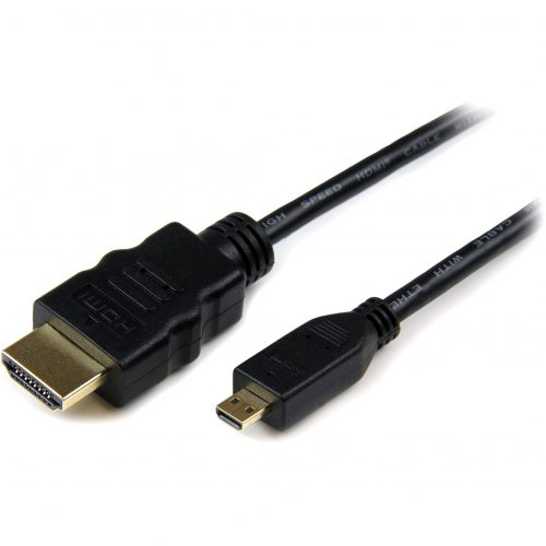 Startech .com 3m Micro HDMI to HDMI Cable with Ethernet, 4K High Speed Micro HDMI Type-D Device to HDMI Monitor Adapter/Converter Cord3m High… HDADMM3M