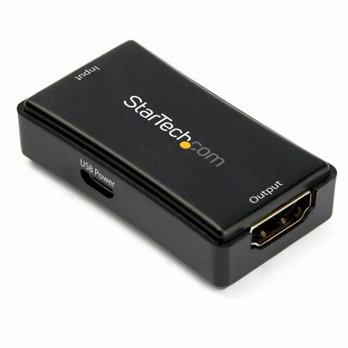 Startech .com 45ft / 14m HDMI Signal Booster4K 60HzUSB PoweredHDMI Inline Repeater & Amplifier7.1 Audio Support (HDBOOST4K2)Amp… HDBOOST4K2