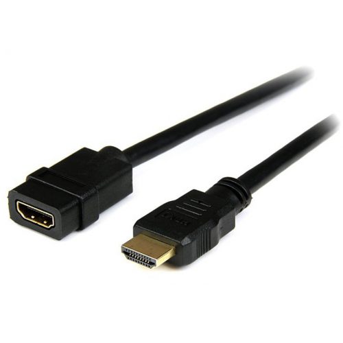 Startech .com 2m HDMI Extension Cable, HDMI Male to Female Cable, 4K HDMI Cable Extender, 4K UHD HDMI Cable with Ethernet M/F, HDMI 1.46.6ft/2… HDEXT2M