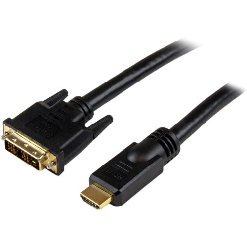 Startech .com 30 ft HDMI® to DVI-D CableM/MConnect an HDMI-enabled output device to a DVI-D display, or a DVI-D output device to an… HDMIDVIMM30