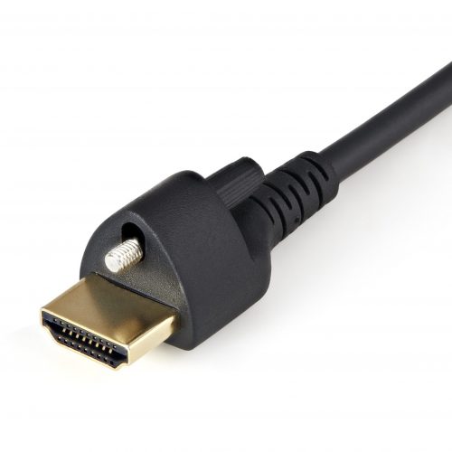 Startech .com 1m(3ft) HDMI Cable with Locking Screw, 4K 60Hz HDR High Speed HDMI 2.0 Cable with Ethernet, Secure Locking Connector, M/M1m (3…. HDMM1MLS
