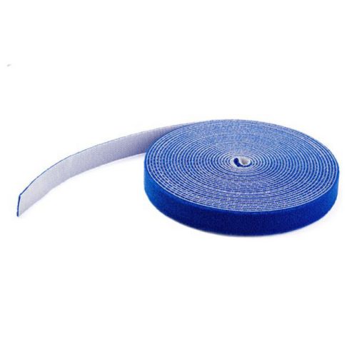 Startech .com 100ft. Hook and Loop RollBlueCable Management (HKLP100BL)100ft Bulk Roll of Blue Hook and Loop Tape 3/4in (19 mm) wide -… HKLP100BL