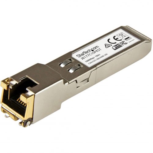 Startech .com 10 pack HPE J8177C Compatible SFP Module1000BASE-T1GE Gigabit Ethernet SFP SFP to RJ45 Cat6/Cat5e100m10 pack HPE J… J8177C10PKST