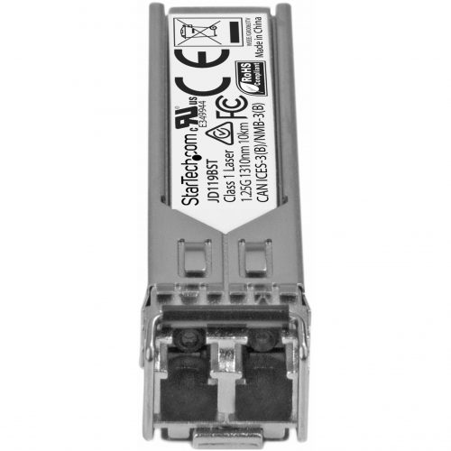 Startech .com HPE JD119B Compatible SFP Module1000BASE-LX1GE Gigabit Ethernet SFP 1GbE Single Mode (SMF) Fiber Optic Transceiver 10kmHP… JD119BST