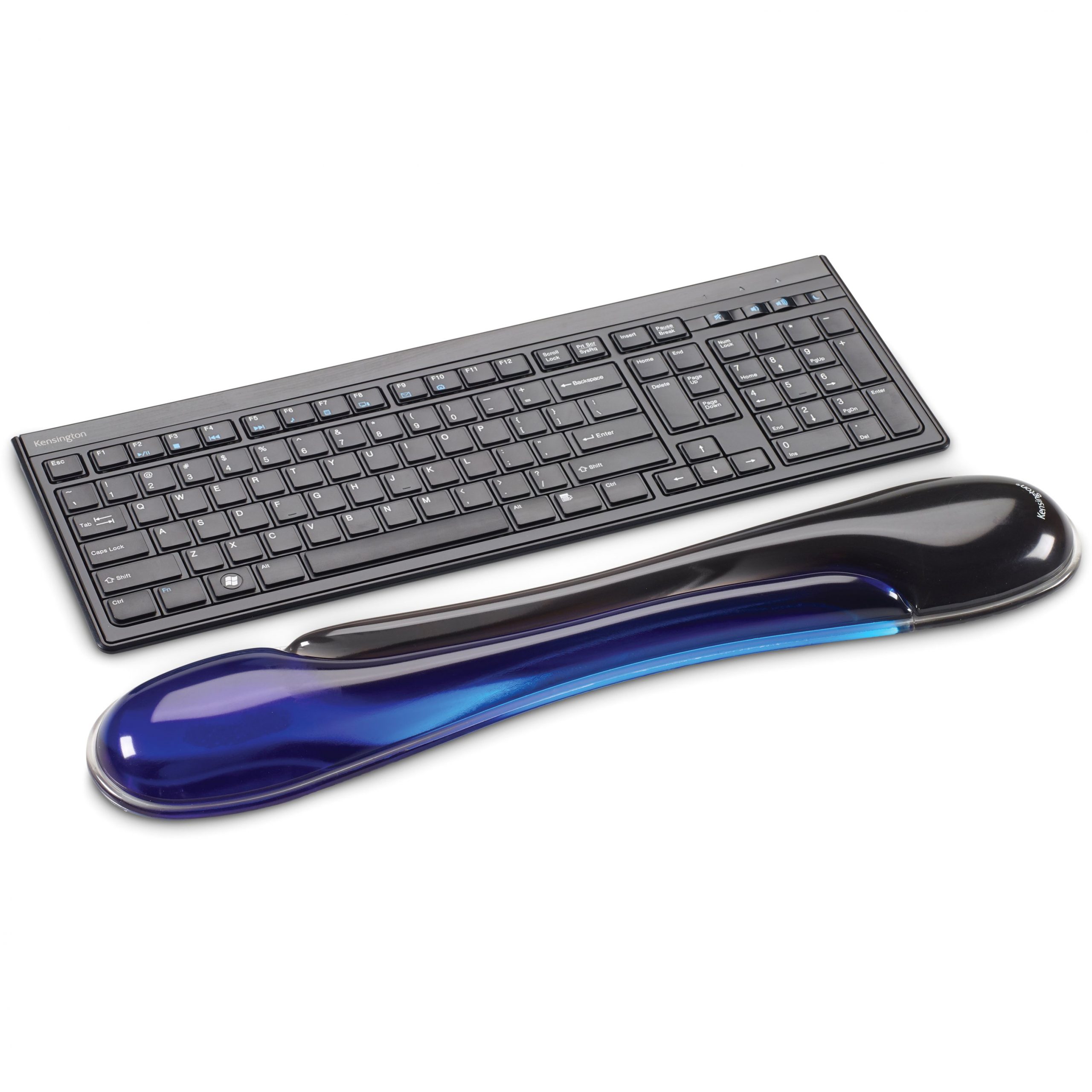Kensington Duo Gel Keyboard Wrist RestBlueBlack & BlueGelTAA Compliant K62397AM