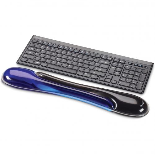 Kensington Duo Gel Keyboard Wrist RestBlueBlack & BlueGelTAA Compliant K62397AM