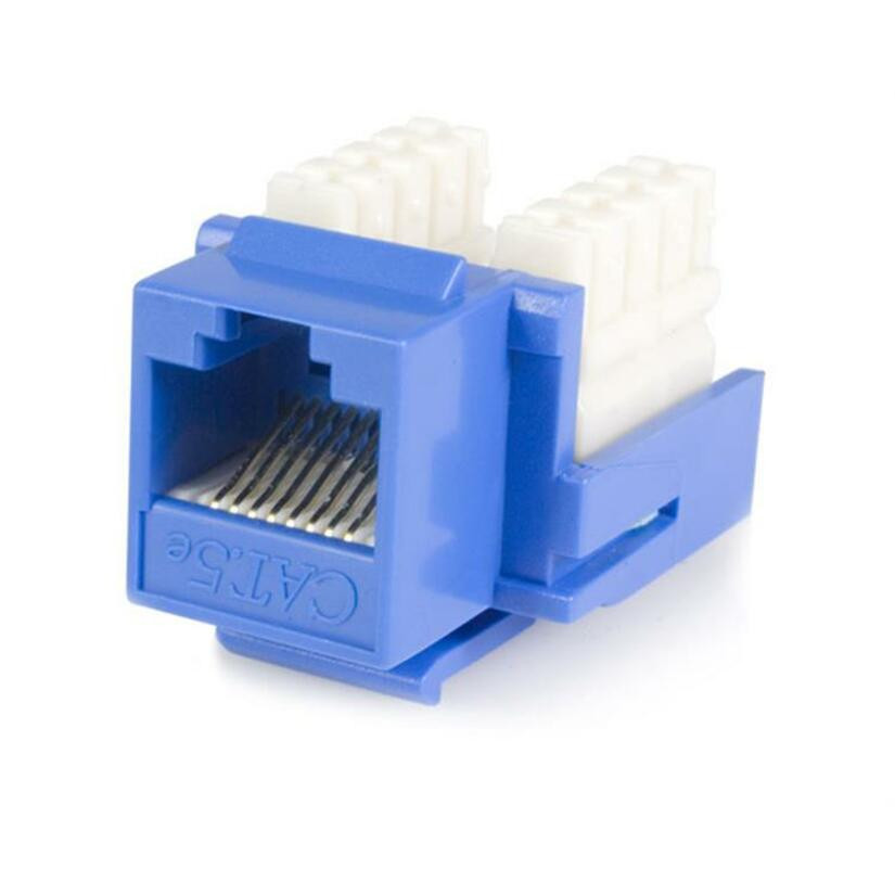 Startech .com .com Cat5e RJ45 Keystone Jack Blue110 Type 110 Type Cat. 5 Keystone Jack A+BNetwork ConnectorRJ-45This blu… KEYSTONE110B