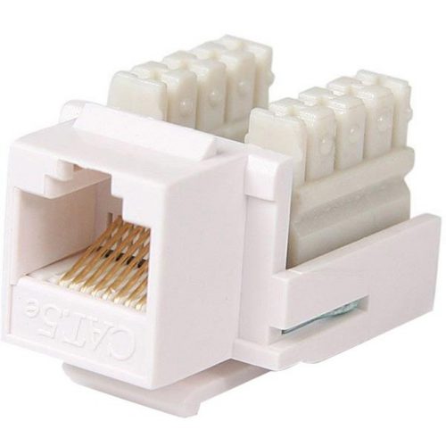 Startech .com Cat5e RJ45 Keystone Jack110 Typewhite1 x RJ-45 FemaleWhite KEYSTONE110W