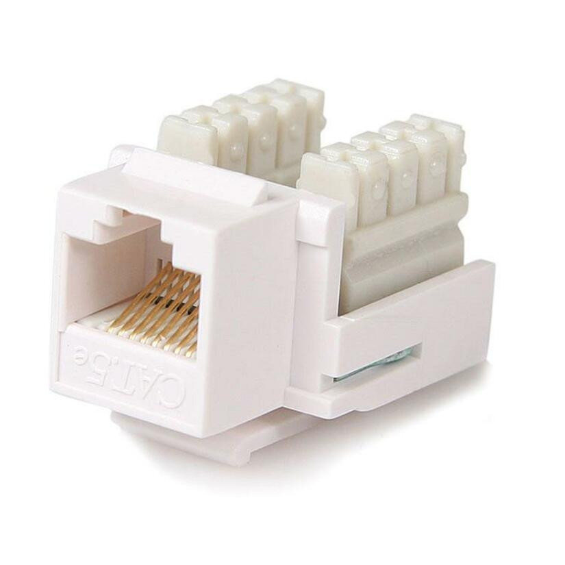 Startech .com Cat5e RJ45 Keystone Jack110 Typewhite1 x RJ-45 FemaleWhite KEYSTONE110W