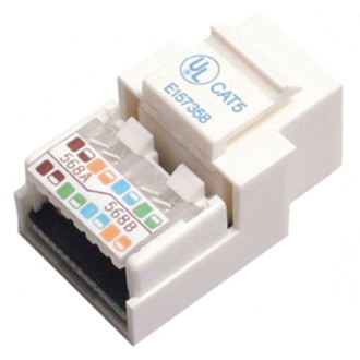 Startech .com Cat5e Modular Keystone Jack WhiteTool-Less1 x RJ-45 FemaleWhite KEYSTONE2WH