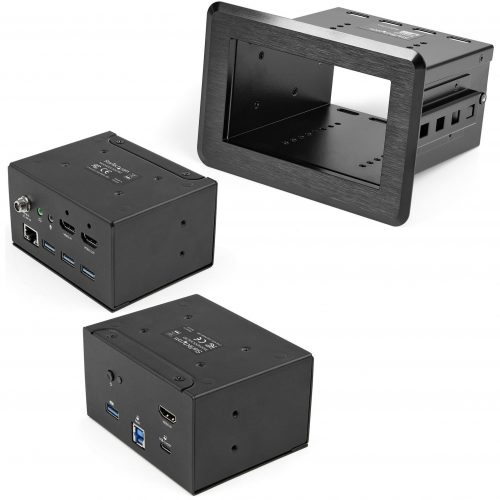 Startech .com Conference Room Docking Station, In-Table Universal Laptop Dock, HDMI/60W PD/USB Hub/GbE/Audio, Huddle/Boardroom ConnectivityI… KITBZDOCK