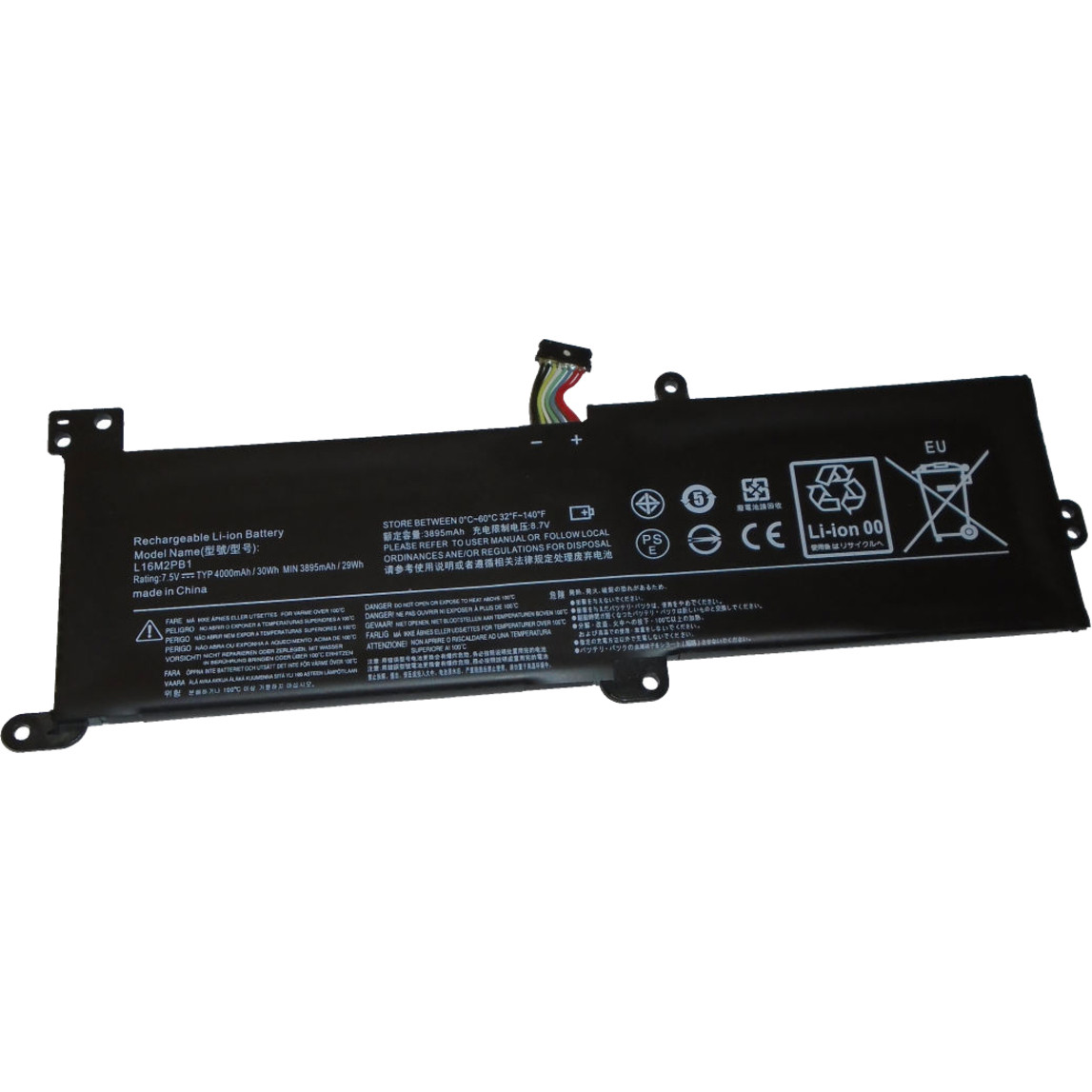 Battery Technology BTI L16M2PB1 For Notebook Rechargeable4000 mAh7.50 V L16M2PB1-BTI