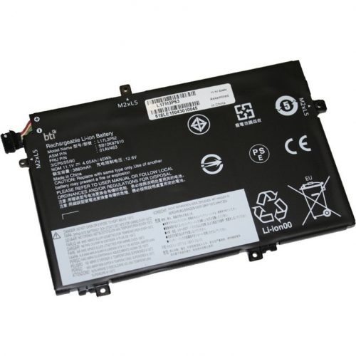 Battery Technology BTI L17C3P52 Compatible Lenovo ThinkPad Notebooks: L14, L15, L480, L490, L580, L590 Compatible OEM Part Numbers: L17M3P53, L17L3P… L17M3P53-BTI