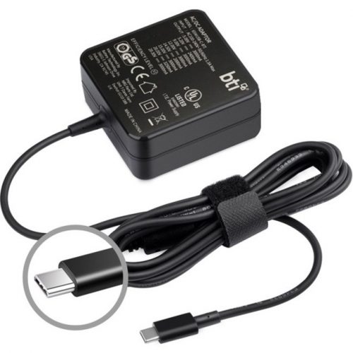 Battery Technology BTI AC Adapter65 W120 V AC, 230 V AC Input5 V/3.25 A, 5.20 V, 9 V, 12 V, 14.50 V, 15 V, 20 V, 20.30 V Output LA65NM170-BTI