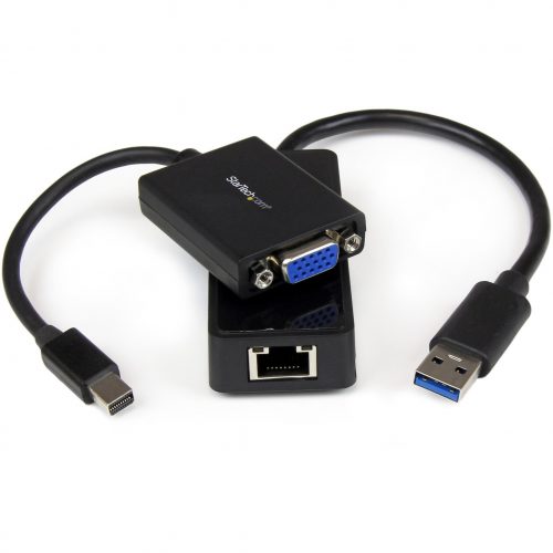 Startech .com Lenovo ThinkPad X1 Carbon VGA and Gigabit Ethernet Adapter KitMDP to VGAUSB 3.0 to GbEConnect your Ultrabook to a VGA… LENX1MDPUGBK