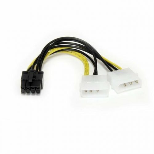 Startech .com 6in LP4 to 8 Pin PCI Express Video Card Power Cable Adapter8 pin internal power (M)4 pin ATX12V (M)15.2 cmConvert… LP4PCIEX8ADP