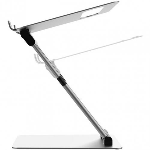 Cta Digital Accessories Desk Mount for NotebookBrushed Aluminum, BlackAdjustable Height13.8″ Screen Support22 lb Load Capacity LT-HADM