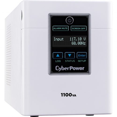 Cyber Power M1100XL Medical UPS Systems1100VA/880W, 120 VAC, NEMA 5-15P-HG, Mini-Tower, 6 Outlets, LCD, Panel® Business, $400000 CEG,… M1100XL