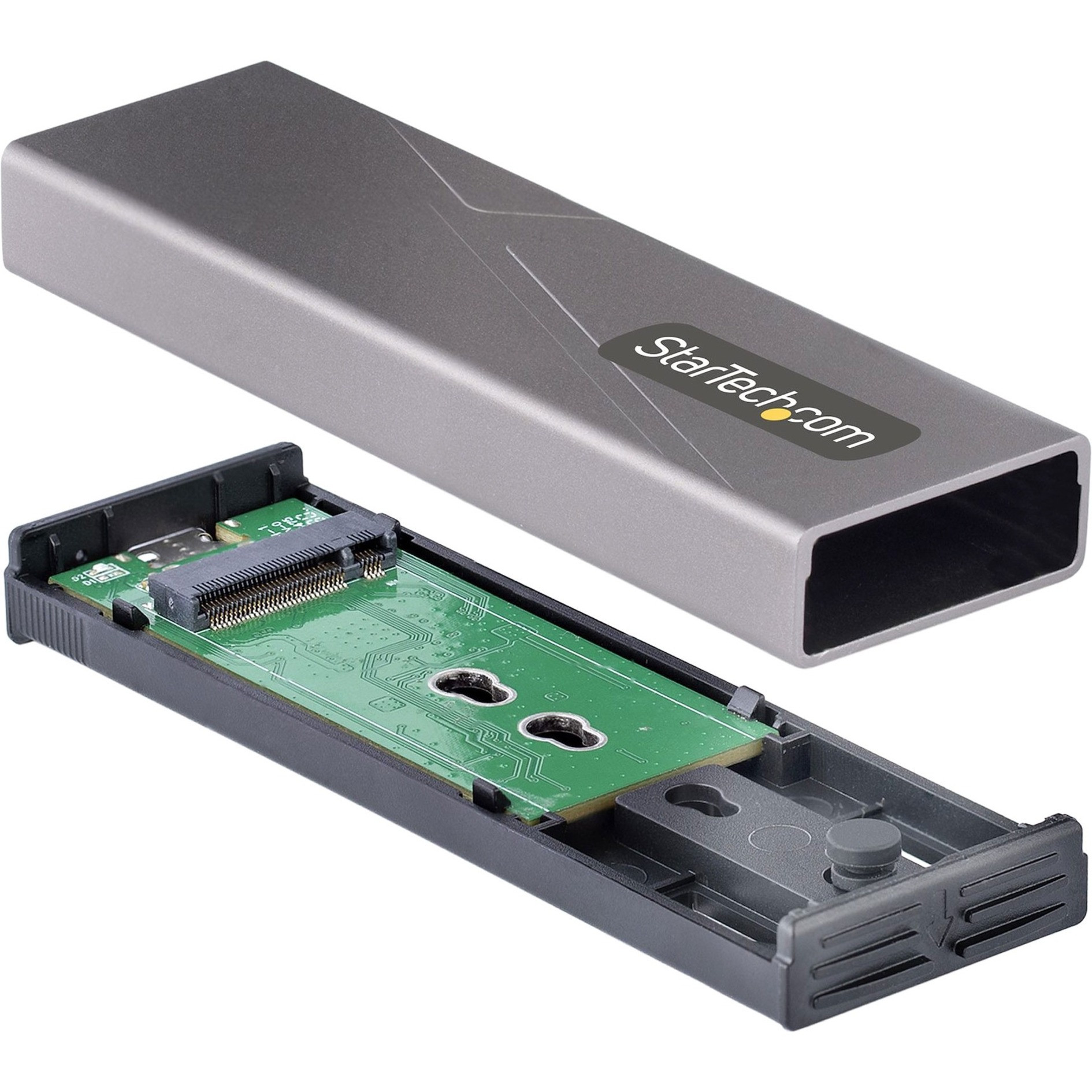volatilitet Latterlig span Startech USB-C 10Gbps to M.2 NVMe or M.2 SATA SSD Enclosure, Tool-free M.2  PCIe/SATA SSD Aluminum Enclosure, USB-C & USB-A Host CablesPCIe... M2 -USB-C-NVME-SATA - Corporate Armor