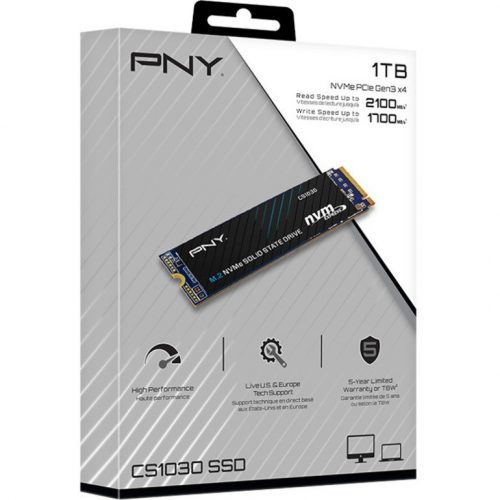 PNY Technologies CS1030 1 TB Solid State DriveM.2 2280 InternalPCI Express NVMe (PCI Express NVMe 3.0 x4)Desktop PC, Notebook Device Suppo… M280CS1030-1TB-RB