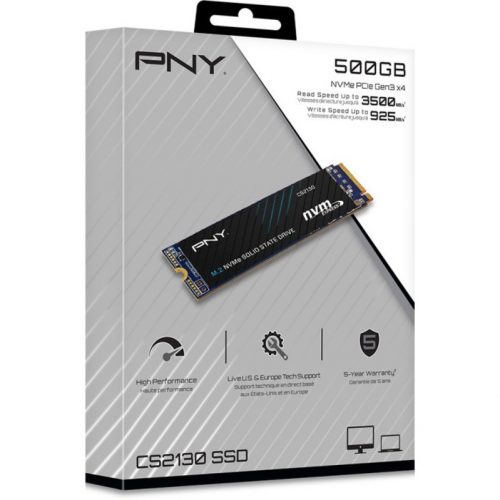PNY Technologies CS2130 500 GB Solid State DriveM.2 2280 InternalPCI Express NVMe (PCI Express NVMe 3.0 x4)TAA CompliantDesktop PC, Not… M280CS2130-500-RB
