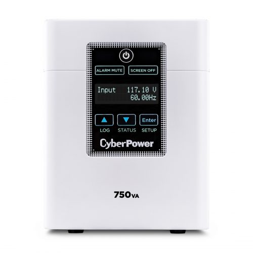 Cyber Power M750L Medical UPS Systems750VA/600W, 120 VAC, NEMA 5-15P-HG, Mini-Tower, 6 Outlets, LCD, Panel® Business, $400000 CEG, … M750L