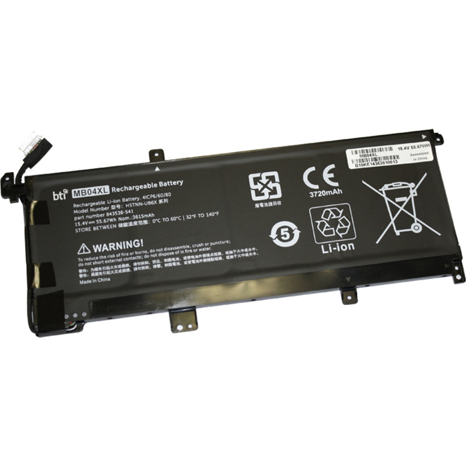 Battery Technology BTI Compatible Model HP TPN-W119 HP TPN-120 HP ENVY X360 15-AQ005NA HP ENVY X360 15-AQ101NG HP ENVY X360 M6-AQ103DX HP ENVY X360 M6… MB04XL-BTI