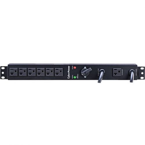 Cyber Power MBP20A6 120 VAC 20A Maintenance Bypass PDU6 Outlets, 6 ft, 2 x NEMA 5-20P, Horizontal, 1U,  Warranty MBP20A6