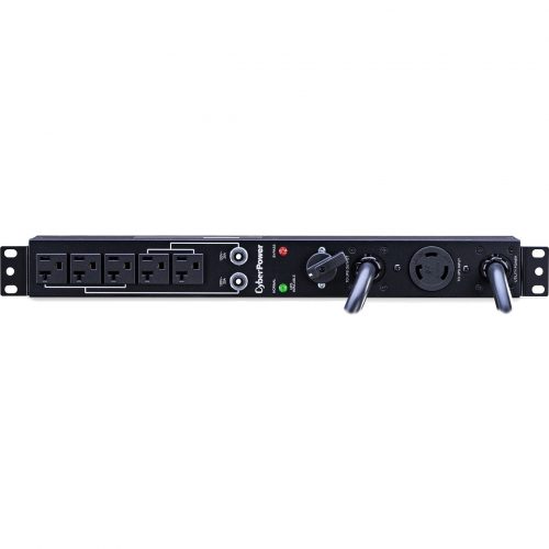 Cyber Power MBP30A5 120 VAC 30A Maintenance Bypass PDU5 Outlets, 6 ft, 2 x NEMA L5-30P, Horizontal, 1U,  Warranty MBP30A5