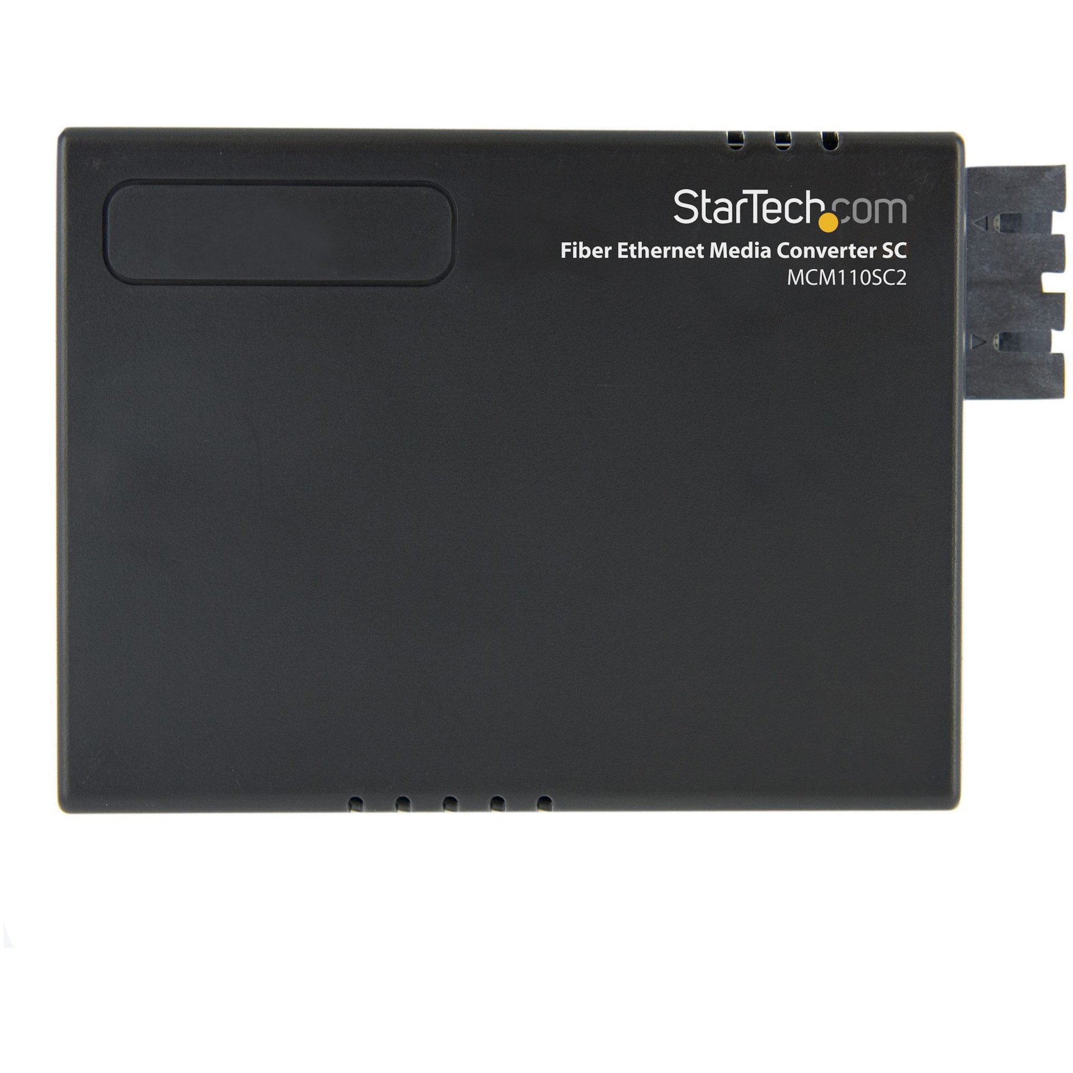 Startech .com .com 10/100 Fiber to Ethernet Media Converter Multi Mode SC 2 kmConvert and extend a 10/100 Mbps Ethernet connection u… MCM110SC2