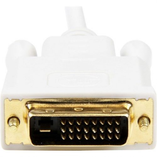 Startech .com 3 ft Mini DisplayPort to DVI Adapter Converter CableMini DP to DVI 1920x1200White3 ft DVI/Mini DisplayPort Video Cable… MDP2DVIMM3W
